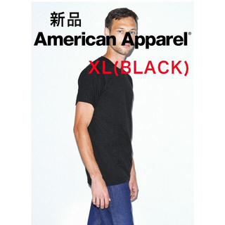 ビームス(BEAMS)のアメリカンアパレル　黒 Tシャツ 【XL】 新品 高品質　オーバーサイズ　最安値(Tシャツ/カットソー(半袖/袖なし))