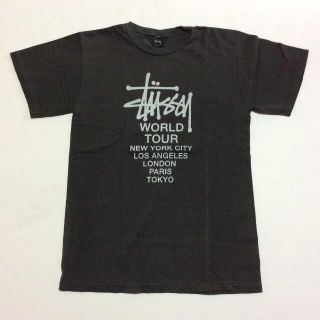 ステューシー(STUSSY)のstussy Tシャツ Sサイズ ステューシー ワールドツアー スケボー(Tシャツ/カットソー(半袖/袖なし))