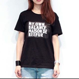 メゾンドリーファー(Maison de Reefur)の10/25までお値下げ価格♡メゾンドリーファー♡新品 メッセージTシャツ(Tシャツ(半袖/袖なし))