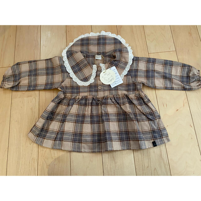 futafuta(フタフタ)のテータテート チェックブラウス 長袖 80 キッズ/ベビー/マタニティのベビー服(~85cm)(シャツ/カットソー)の商品写真