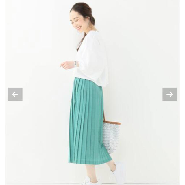 美品❣️IENA ピンドットプリント プリーツスカート