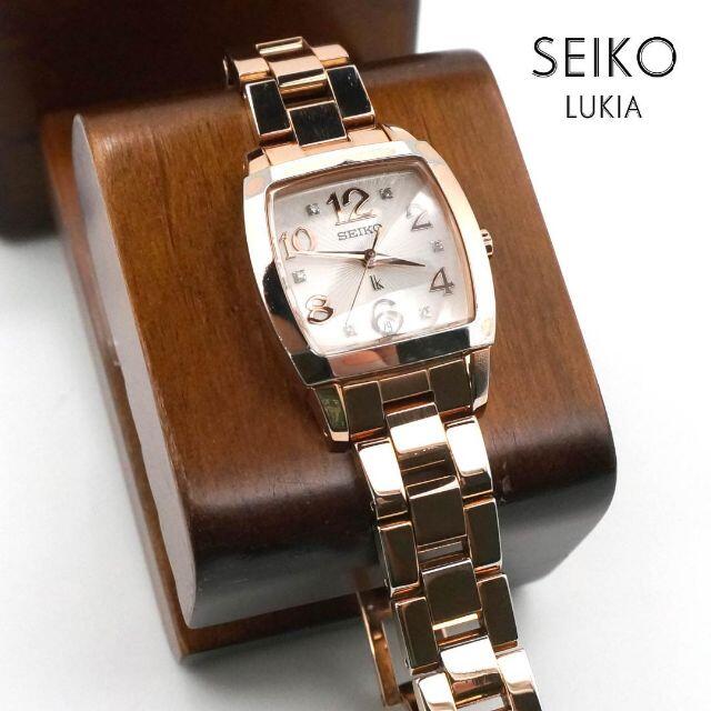 Grand Seiko(グランドセイコー)の《一点物》SEIKO Lukia 腕時計 ピンクゴールド デイト 10気圧防水 レディースのファッション小物(腕時計)の商品写真