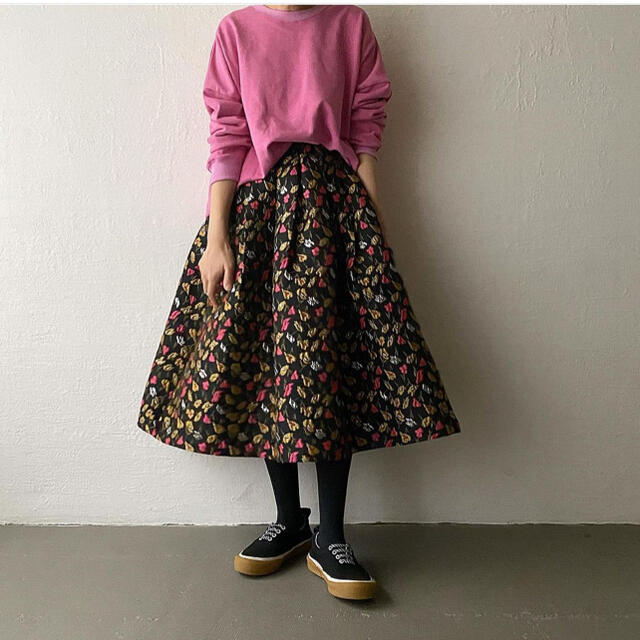 HOWDY. jacguard skirt(black) レディースのスカート(ロングスカート)の商品写真