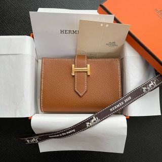 エルメス(Hermes)のエルメス　ベアンミニ　ゴールド　新品(財布)