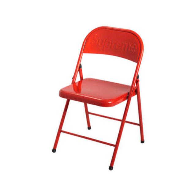 Supreme metal folding chair 赤色