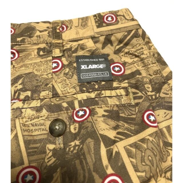 XLARGE(エクストララージ)のXLARGE×MARVEL COMICS エクストララージ コラボ ショーツ メンズのパンツ(ショートパンツ)の商品写真