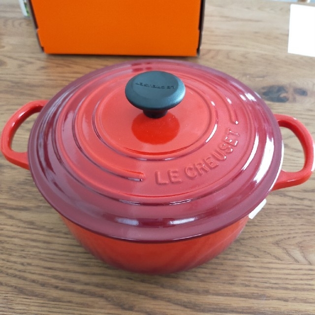 LE CREUSET - ル・クルーゼシグニチャーココットロンド赤20cmの+