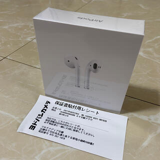 アップル(Apple)の【新品未開封】AirPods MV7N2J/A(ヘッドフォン/イヤフォン)