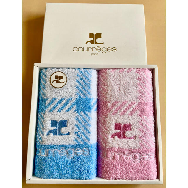 Courreges(クレージュ)のクレージュ フェイスタオル インテリア/住まい/日用品の日用品/生活雑貨/旅行(タオル/バス用品)の商品写真