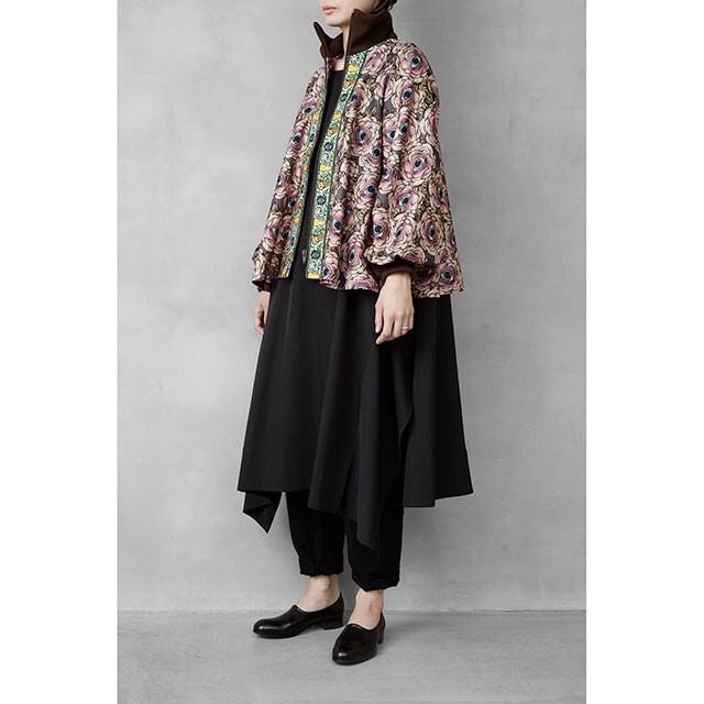 ヒグチユウコボリス雑貨店 眼花ジャージ フレアTOPS GRAY 安価 49.0
