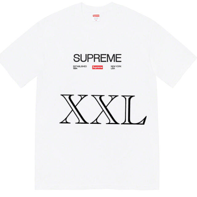 Supreme(シュプリーム)のSupreme Est. 1994 Tee 白 XXL メンズのトップス(Tシャツ/カットソー(七分/長袖))の商品写真