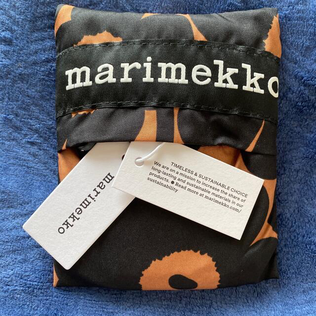 marimekko(マリメッコ)の【miffy様専用】マリメッコ  エコバッグ　ブラック×ブラウン レディースのバッグ(エコバッグ)の商品写真
