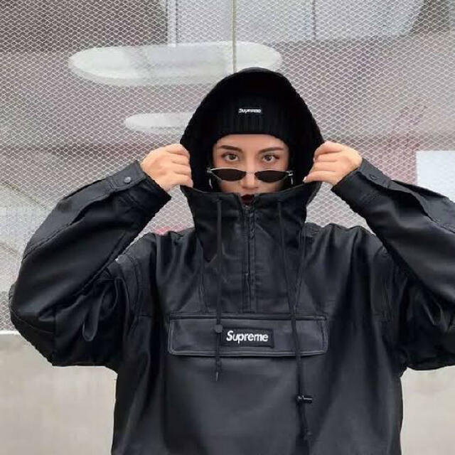 SUPREME Leather Anorak m