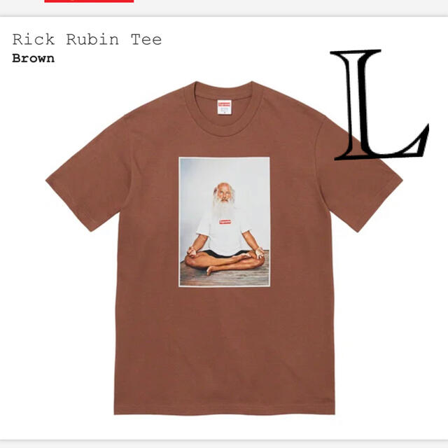 Large Supreme 21AW Rick Rubin Tee 黒 新品メンズ