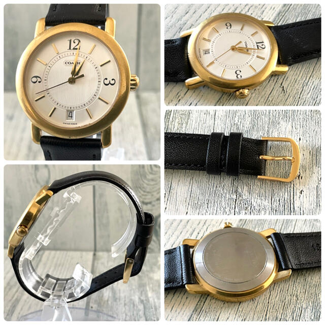 COACH(コーチ)の【動作OK】COACH コーチ 腕時計 ラウンド ゴールド デイト ボーイズ メンズの時計(腕時計(アナログ))の商品写真