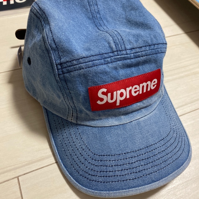 Supreme Washed Chino Twill Camp Cap デニム