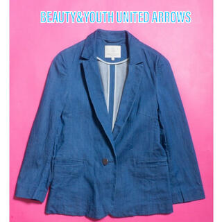 【美品】BEAUTY&YOUTH UNITED ARROWS ブルー ジャケット