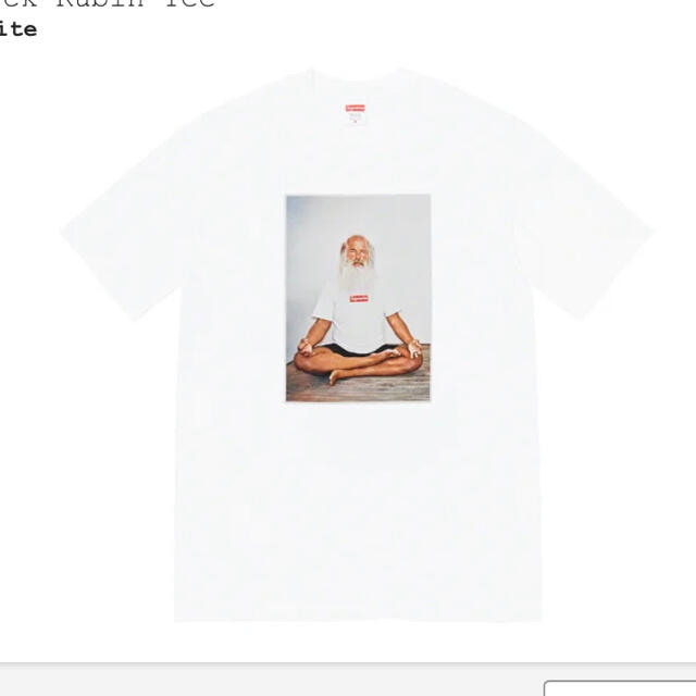 21AW supreme Rick Rubin Tee WHITE