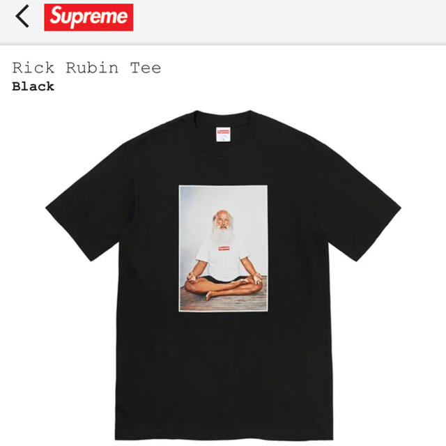 supreme rick rubin Tシャツ　黒　XLTシャツ/カットソー(半袖/袖なし)