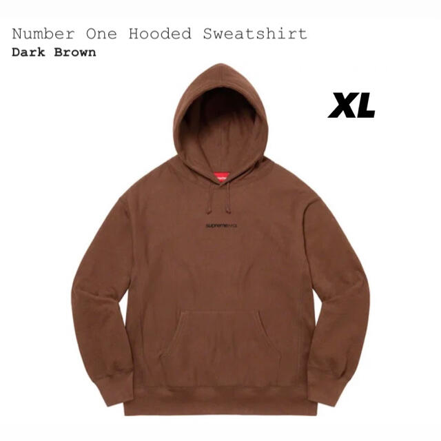 Supreme(シュプリーム)の【新品タグ付:XL】number one hooded sweatshirt メンズのトップス(パーカー)の商品写真