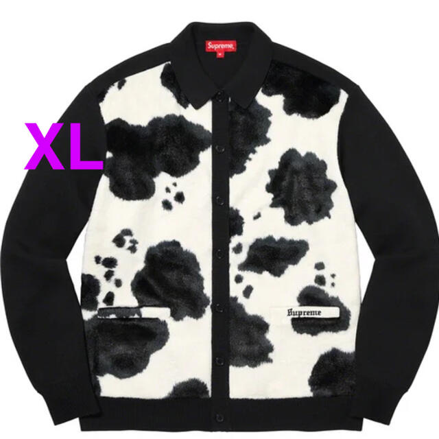 XL supreme Cow Print Cardigan