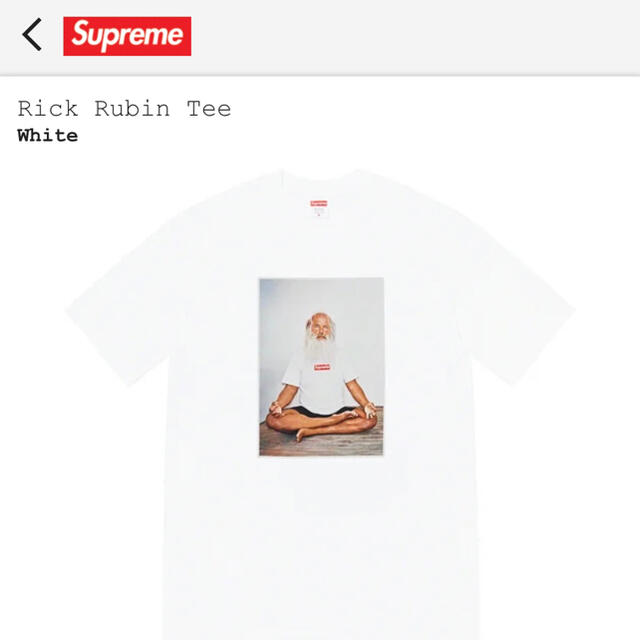 トップスSupreme Rick Rubin Tee S 新品未使用