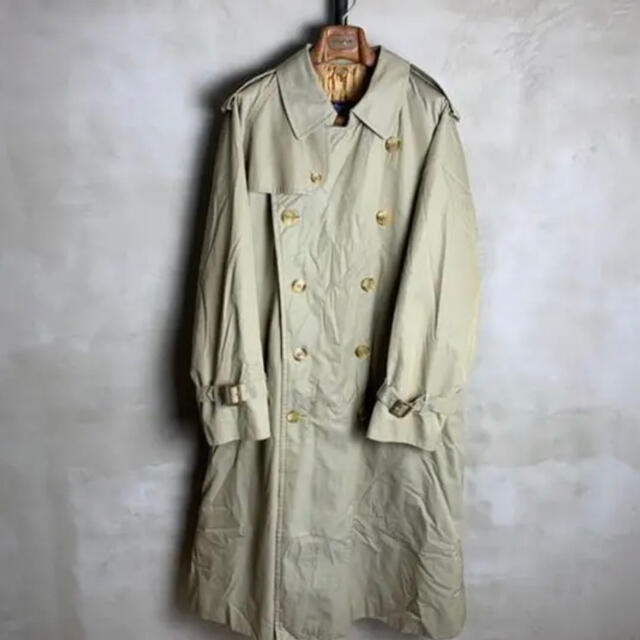 【即納&大特価】 - BURBERRY 80s 一枚袖 玉虫色 trench21 Burberrys vintage トレンチコート