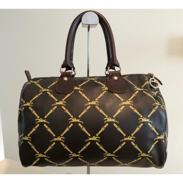 ■美品■ロンシャン/LONGCHAMP/ハンドバッグ/馬柄/ミニボストン 購入日本 ★ ショルダーボストン★収縮可能★限定PANAME ★ロンシャンプリアージュ ボストンバッグ