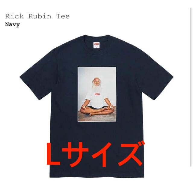 トップスsupreme rick rubin tee navy Lサイズ