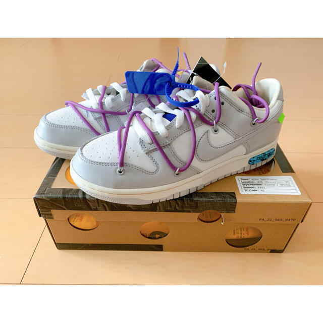 ナイキ DUNK LOW Off-White 27.0 限定