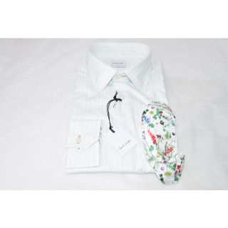 ポールスミス(Paul Smith)のSherry様専用☆Paul Smith 黄緑 ストライプ ドレスシャツ白系☆L(シャツ)