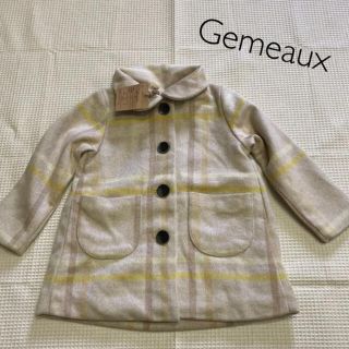 ジェモー(Gemeaux)の新品！！100⚘⚘⚘Gemeaux ジェモー●チェック　コート(ジャケット/上着)