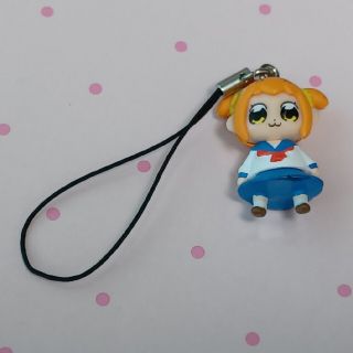 中古 ポプテピピック ポプ子 ストラップ ガチャ(キーホルダー)