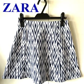 ザラ(ZARA)の■美品■ZARA 幾何学模様ミニスカート(ミニスカート)