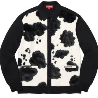 シュプリーム(Supreme)のSupreme Cow Print Cardigan Black L(カーディガン)