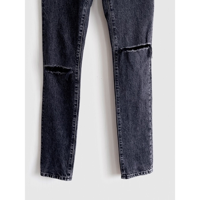 SAINT LAURENT ニークラッシュ ダメージ デニム ジーンズ 26