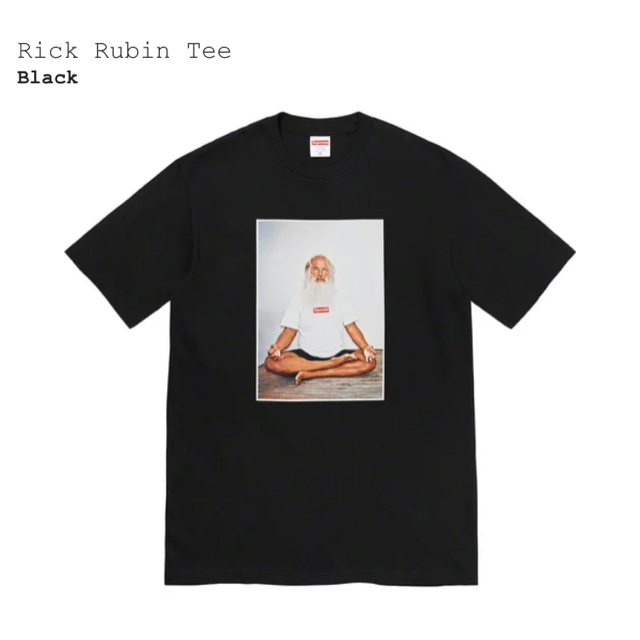 Large Supreme 21AW Rick Rubin Tee 黒 新品メンズ