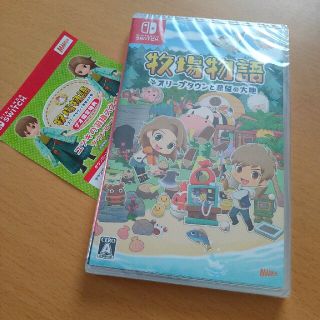 ニンテンドースイッチ(Nintendo Switch)の新品 限定特典付き 牧場物語 オリーブタウンと希望の大地 Switch(家庭用ゲームソフト)