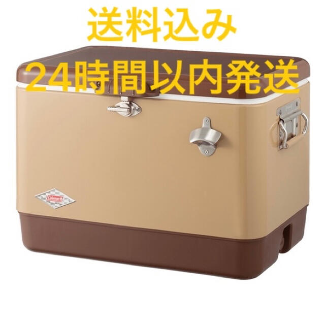 Coleman 54QT スチールベルトクーラー コールマン バターナッツ