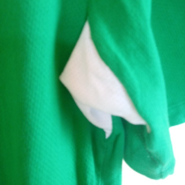 NIKE(ナイキ)のNIKE　半袖Tシャツ　グリーン地　シルバータグ　サイズ＝L　古着　美品 メンズのトップス(Tシャツ/カットソー(半袖/袖なし))の商品写真
