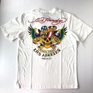 エドハーディー(Ed Hardy)のエドハーディー天竺ラブキルカラープリントTシャツ　ホワイトM新品(Tシャツ/カットソー(半袖/袖なし))