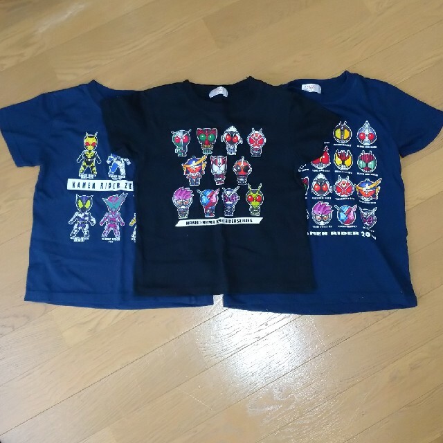 BANDAI(バンダイ)の仮面ライダー　Tシャツ　３枚セット　120cm 130cm キッズ/ベビー/マタニティのキッズ服男の子用(90cm~)(Tシャツ/カットソー)の商品写真