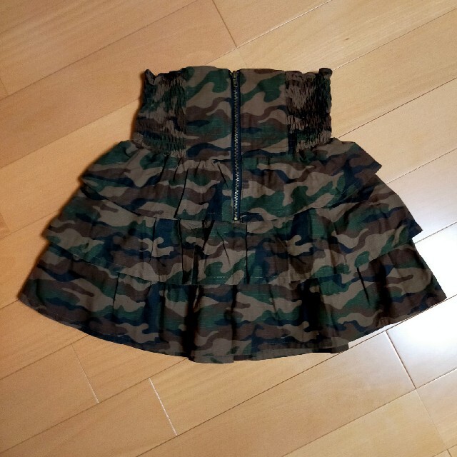 RyuRyu(リュリュ)の迷彩 ミニスカート ハイウエスト レディースのスカート(ミニスカート)の商品写真