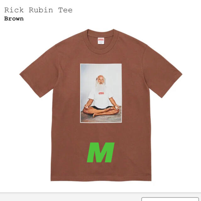 希少色Supreme Rick Rubin Tee brown sizeM