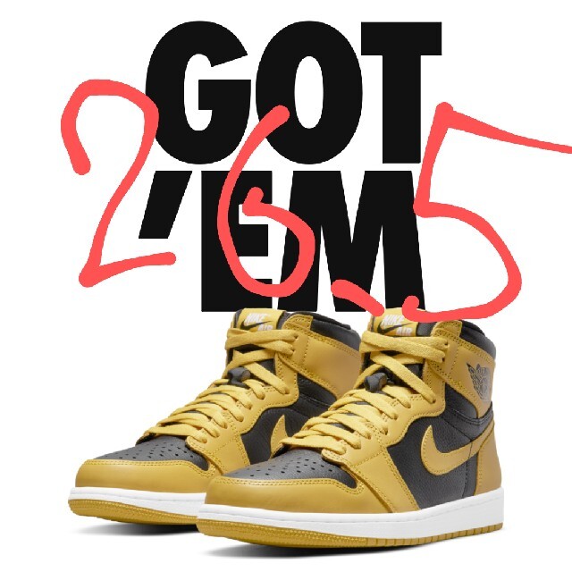 NIKE AIR JORDAN 1 HIGH OG POLLEN 26.5cm