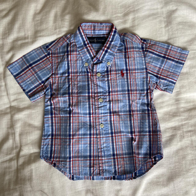 Ralph Lauren(ラルフローレン)のラルフローレン 半袖シャツ チェックシャツ 80 90 キッズ/ベビー/マタニティのキッズ服男の子用(90cm~)(ブラウス)の商品写真