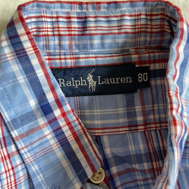 Ralph Lauren(ラルフローレン)のラルフローレン 半袖シャツ チェックシャツ 80 90 キッズ/ベビー/マタニティのキッズ服男の子用(90cm~)(ブラウス)の商品写真