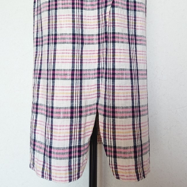 ZARA(ザラ)のZARA/trf ﾋﾟﾝｸ系ﾏﾙﾁﾁｪｯｸ巻きｽｶｰﾄ風ﾛﾝｸﾞ丈ﾀｲﾄｽｶｰﾄ レディースのスカート(ロングスカート)の商品写真