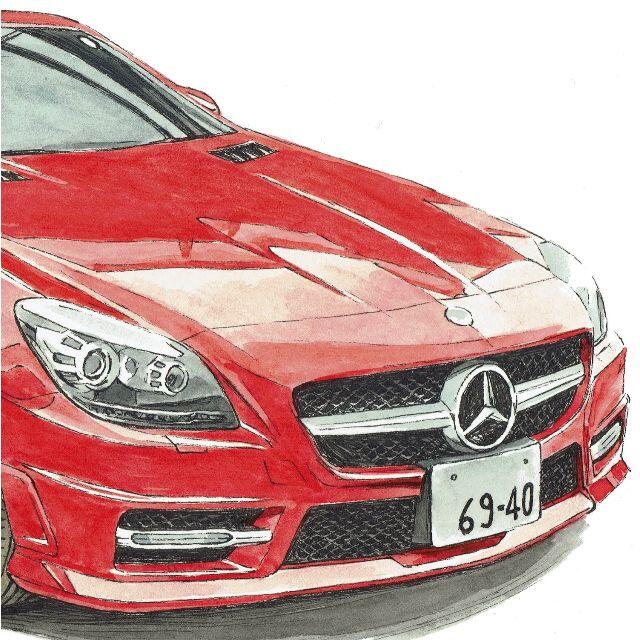 GC-1501 BENZ 350SLK/C200限定版画サイン額装作家平右ヱ門 4