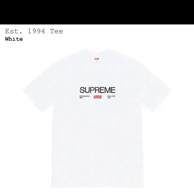 M Supreme Est. 1994 Tee 21FW 21AW 白 ホワイト